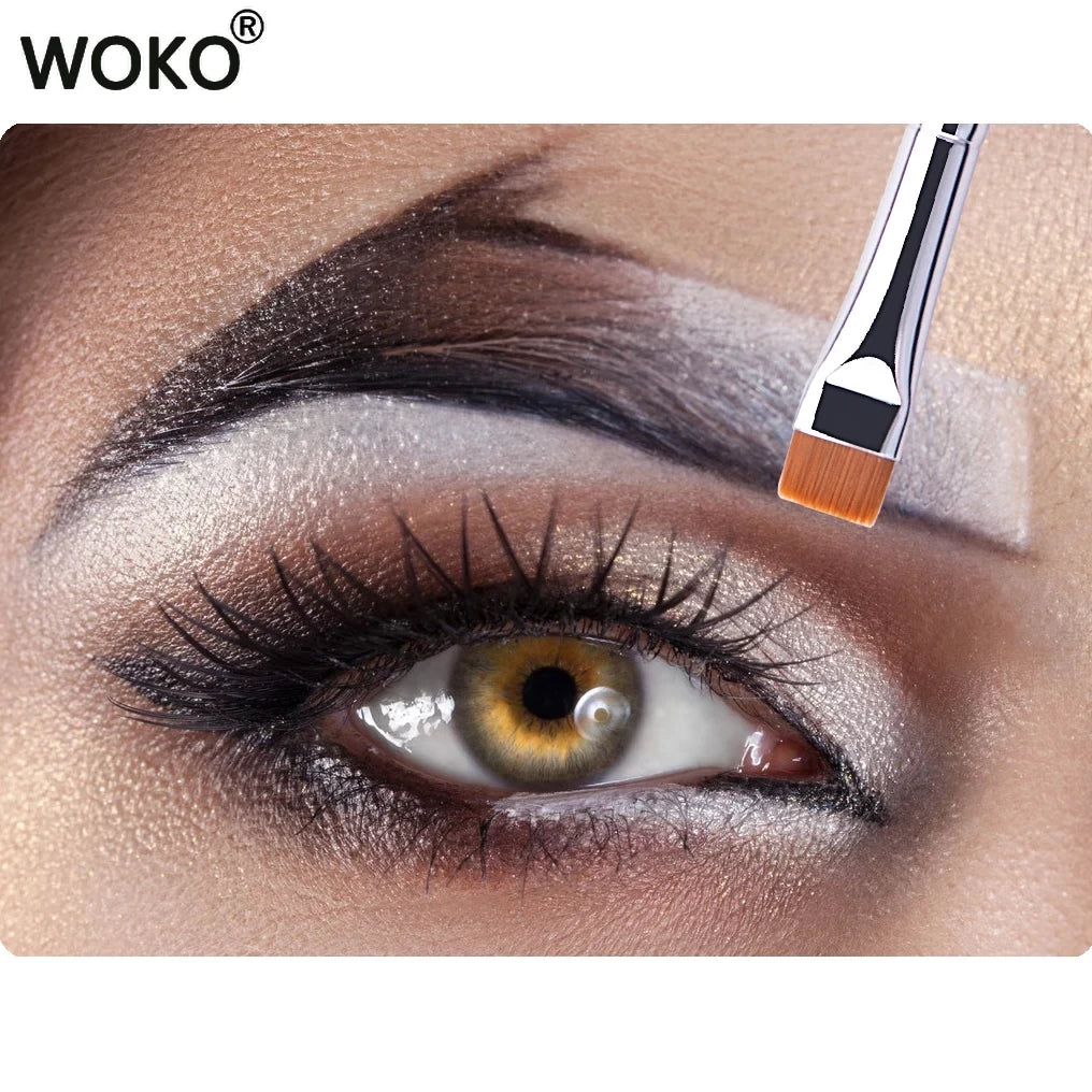 3pcs Blade Eyeliner & Eyebrow Makeup Brushes Set