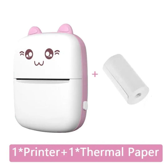 Portable Wireless Bluetooth-Compatible Mini Thermal Printer