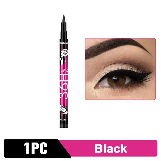 36H Long-Lasting Black Waterproof Eyeliner Pencil