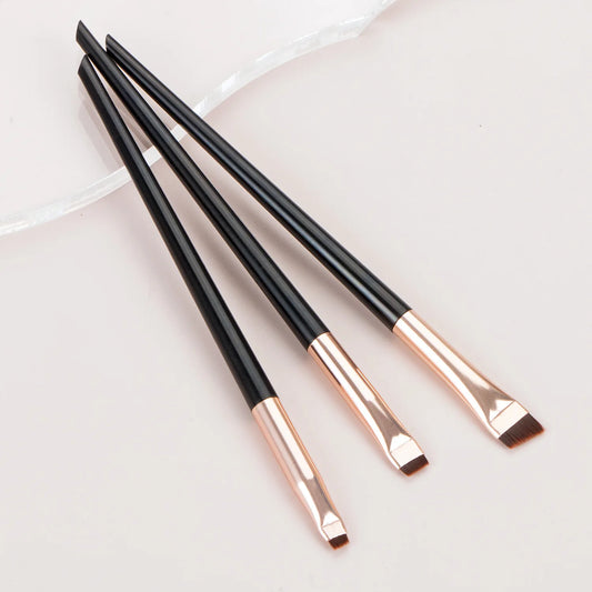 3pcs Blade Eyeliner & Eyebrow Makeup Brushes Set