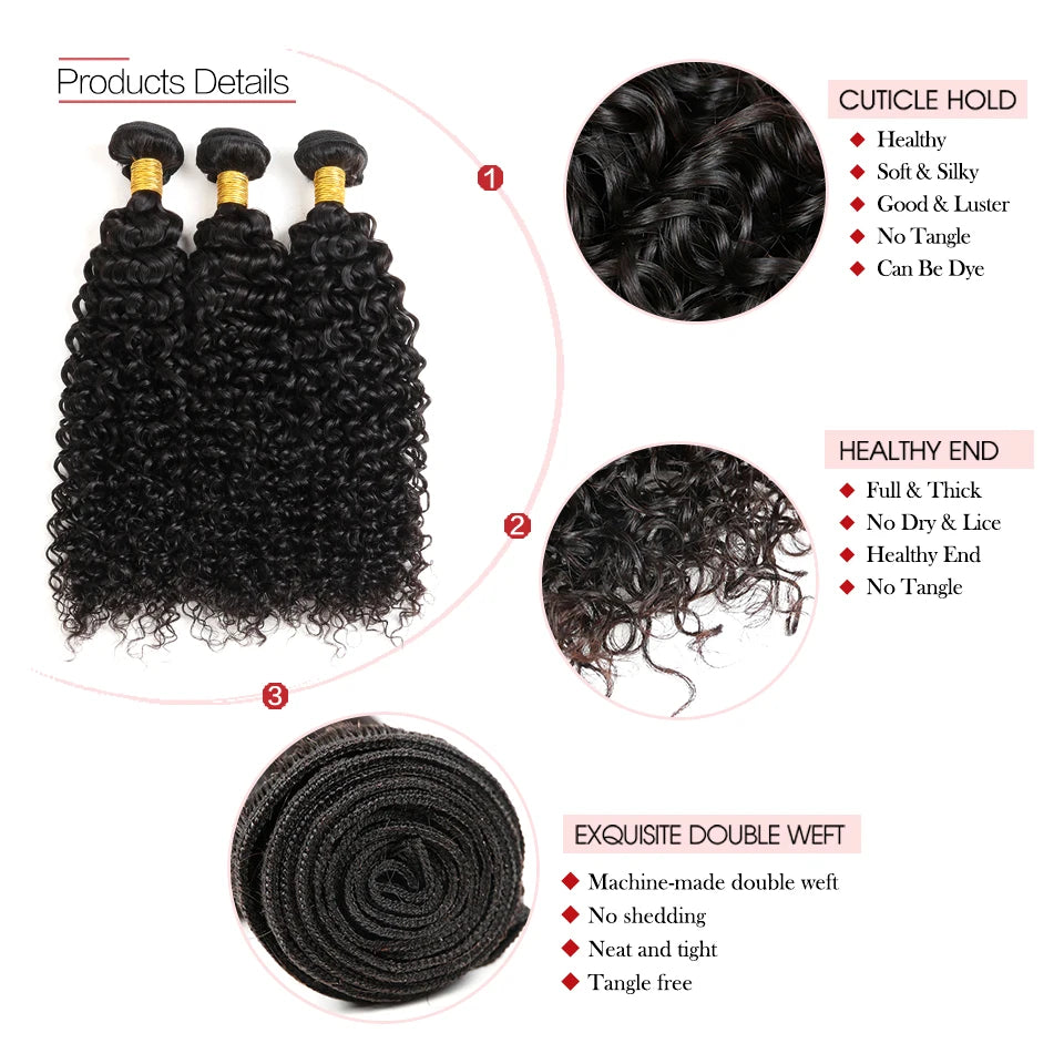 Rebecca Indian Kinky Curly Bundle Hair